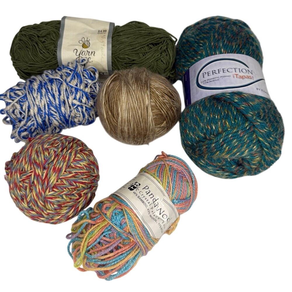 Mixed Lot 13 Oz Merino Wool Varigated Yarn Craft Crochet Knitting DIY Gift